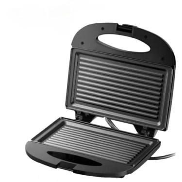 Imagem de Sanduicheira Eletrica，Sanduicheira e Grill Eletrica 750w Antiaderente127v ou 220v / Preta ou Vermelha(220V PRETA CE044)