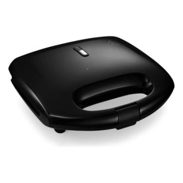 Imagem de Sanduicheira, torradeira 2 em 1 para cozinhas domésticas, revestimento antiaderente, 800 W, preta(220V)