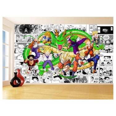 Imagem de Papel De Parede Dragon Ball Goku Vegeta Anime 3,5M Dbz207 - Você Decor