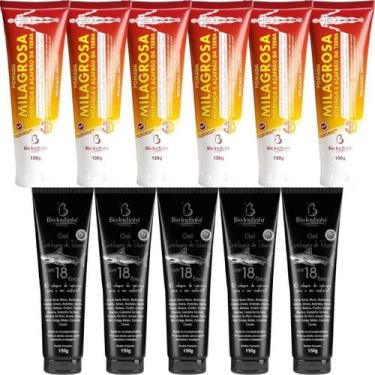 Imagem de Atacado 6 Pomada Milagrosa 150G 5 Gel Cartilagem De Tubarão - Bio Inst