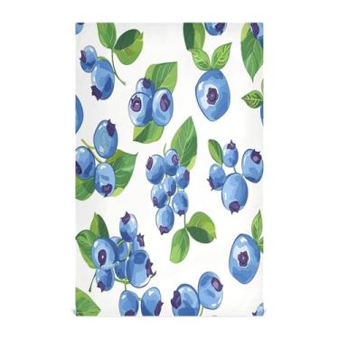 Imagem de SEHANY Conjunto de 4 toalhas de cozinha de mirtilo, toalhas de mão absorventes super macias, panos de limpeza, toalhas de chá de secagem rápida reutilizáveis para decoração de cozinha doméstica 71 x