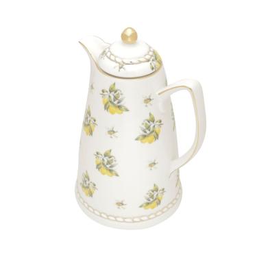 Imagem de Garrafa Térmica de Porcelana Branca para Café/Chá Lemons 900ml Wolff