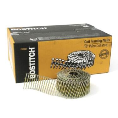 Imagem de BOSTITCH C8P99DG Prego para moldura de bobina de 15 graus com cabeça redonda grossa de 5,3 cm x 0,2 cm (3.600 por caixa)