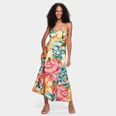 Imagem de Vestido Cropped Farm Floral Rebeca, Amarelo, G