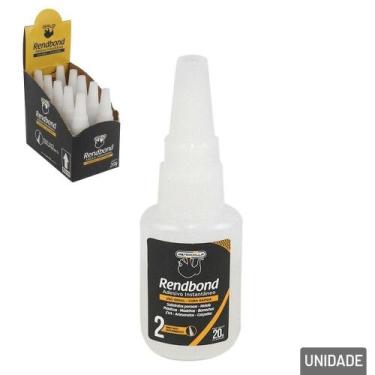 Imagem de Cola Instantânea 20g Rendbond Cura Rápida - Tudo em Caixa - Genérico