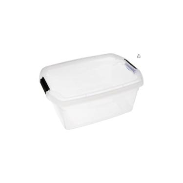 Imagem de Caixa Organizadora Multiuso, 39cm x 29cm x 19cm, 24 Litros, Material PVC, Poliéster, MDF e Metal, Ideal para Roupas e Objetos em Closets e Guarda-roupas