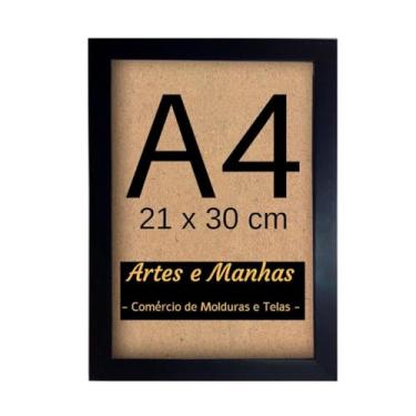 Imagem de Moldura Quadro A4 21x30 Diploma Certificado C/Acrílico