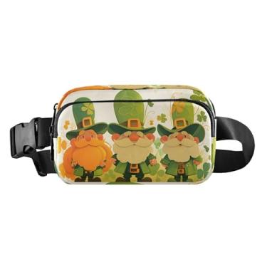 Imagem de CEBUGI Mini pochetes de caminhada para homens e mulheres, elementos do dia de São Patrício, modernos, resistentes à água, com cinto ajustável para treino, viagem, corrida