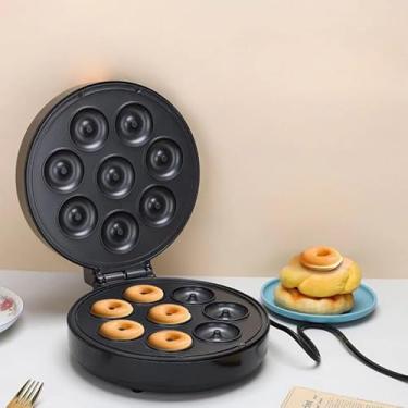 Imagem de Máquina de Mini Donuts 110V com Revestimento Antiaderente - Rápida e Eficiente - Para Donuts Caseiros & Pão de Queijo