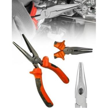 Imagem de Alicate Bico Meia Cana Reto Orange Profissional Trabalho - Oliveira Fe