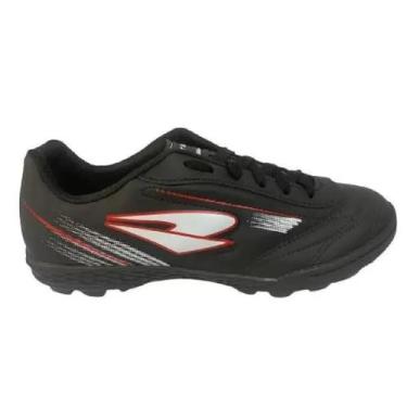 Imagem de Chuteira masculina dray society, Preto vermelho, 40