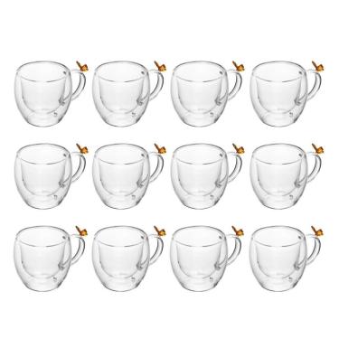 Imagem de Jogo 12 Xícara De Chá Sun Garden Borboleta 180ml Vidro Borossilicato Wolff