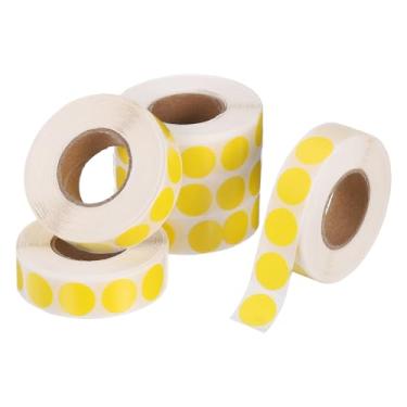 Imagem de PATIKIL 6000 peças de adesivos coloridos de 6 rolos, adesivos circulares de 1,3 cm, etiqueta de codificação de etiqueta de preço para escritório, negócios, quintal, venda, garagem, decoração de casa