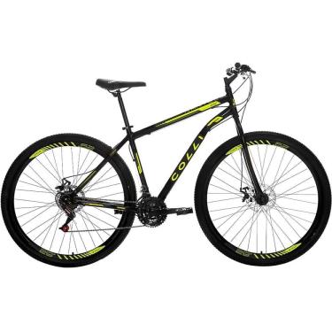 Imagem de Bicicleta Colli Nantes A.29 Q18 F.disco 21v - 3440-73d Preto-amarelo