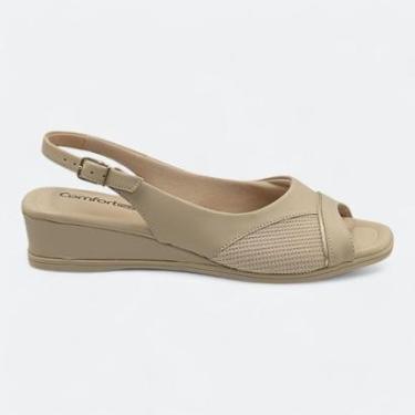 Imagem de Sandália Comfortflex Anabela Feminina 2470405-01-Feminino