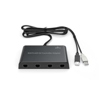 Imagem de GameCube adaptador Mayflash para Wii U, PC USB e Switch, 4 portas