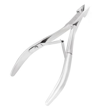 Imagem de Bestac Aparador profissional de cutículas de aço inoxidável – Pinças de corte de pele morta extremamente afiadas, removedor de cutículas que poupa trabalho para unhas dos pés, ferramentas de manicure