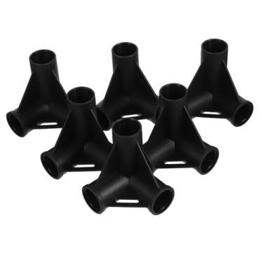 Imagem de HYTROVE Kit de acessórios de dossel para animais de estimação, conectores versáteis de poste de barraca, peças de reposição de plástico durável para configuração externa para uso flexível em vários