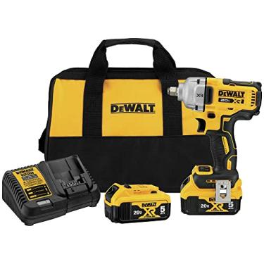 Imagem de Dewalt DCF891P2 20V MAX XR Kit de chave de impacto sem escova de íon de lítio 1,27 cm sem fio de médio alcance com anel de porco bigorna e 2 baterias (5 Ah)