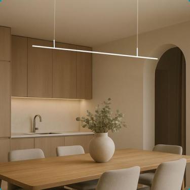 Imagem de Pendente Perfil Led Iluminacao Branco Cozinha Bancada 220V - Dant Oasi