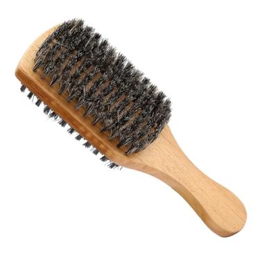 Imagem de Generic Escova de Barba Escova de Barbear Multifuncional para Homens de Dupla Face para Cabelo Facial - Adequado para Limpeza de Barba/estilo de Cabeça de óleo/escultura de Cabelo - de de Madeira (M)