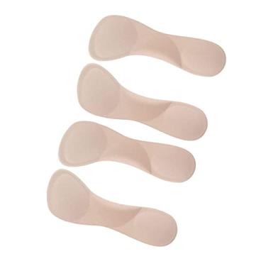 Imagem de Generic Palmilhas de Salto Alto Macias e Confortáveis ​​com Absorção de Choque Almofada 3/4 para Mulheres 2 Pares de Material de Gel Reutilizável de Veludo para Trabalho Diário e Viagens (Damasco)