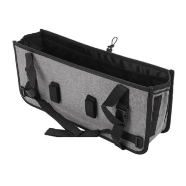 Imagem de Dioche Cesta de Andador Com Porta-copos Bolsa de Andador Dobrável de Grande Capacidade, Nunca Tombando, Bolsa de Armazenamento de Tecido Oxford Durável para Idosos e Usuários de (Cinza)