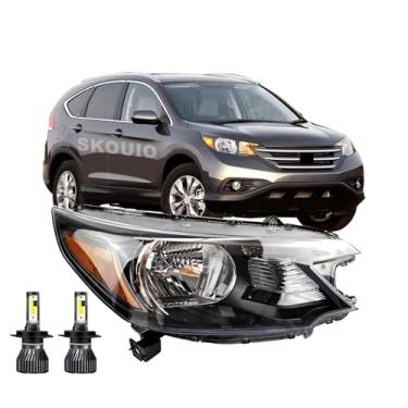 Imagem de Substituição de faróis para Honda CRV C-RV 2012 2013 2014, lente transparente do lado direito do passageiro, farol dianteiro, substituição para Honda CRV C-RV 2012-2014
