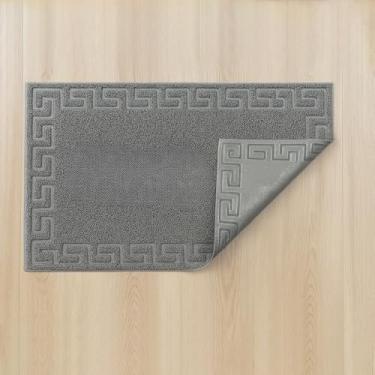 Imagem de Tapete Capacho Antiderrapante para Porta – Vinil Premium em PVC, Opções de 1 a 6 Unidades, 38x58cm(Cinza Escuro,1)