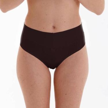 Imagem de Calcinha Microfibra Lut 676 Canelada - Lut Lingerie, Preto, G