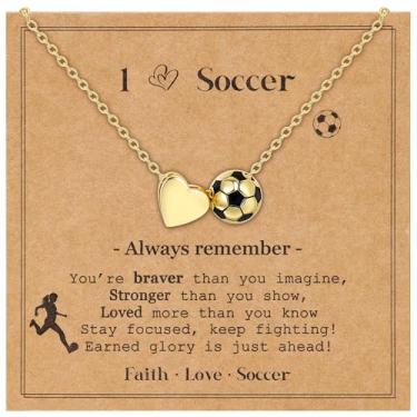 Imagem de AFSITNIG Colar de vôlei, futebol, softbol, basquete, futebol, tênis, pickleball, presentes para meninas, adolescentes, mulheres, acessórios esportivos, pingente, joias, Natal, aniversário, presentes