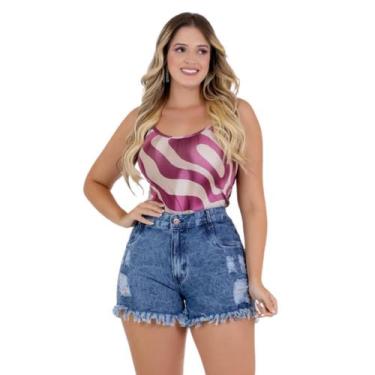 Imagem de Bermuda Feminina Jeans: Toque Vintage Original - Fortaleza Jeans, 46, 