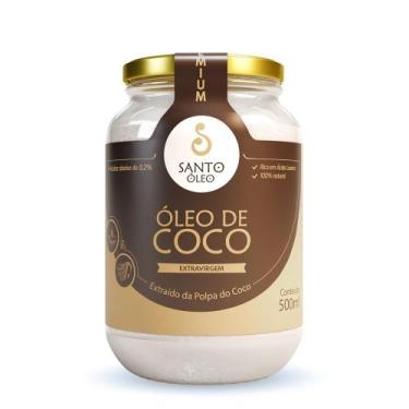 Imagem de Oleo de coco Extra Virgem Polpa 500 ml Santo òleo - Santo Òleo 