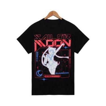 Imagem de Camiseta Gráfica Unissex Dos Anos 90 Sailor Moon Verão Algodão Streetw