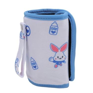 Imagem de KUIDAMOS Aquecedor de Mamadeiras Portátil, Compacto, Rápido, Aquecedor de Leite para Leite Materno, Display LED, Adequado para Viagens Com Nylon Infantil, Tamanho 11,5 X 5,2 pol. (Coelho)