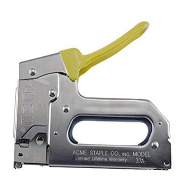 Imagem de Acme Grampeador de cabo 37A, carga inferior, coroa de 3/20.3 cm, para fios e cabos de até 9 mm, compatível com grampos de 3/20.3 cm, 1/5.1 cm e 9/40.6 cm
