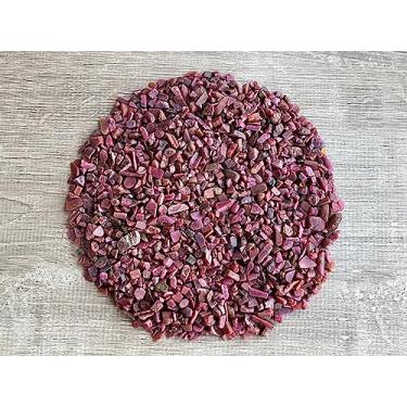 Imagem de Lascas de pedras preciosas de rubi semi roladas naturais por atacado, mini cristais triturados, lascas de cristal não perfuradas (rubi, 1 kg)