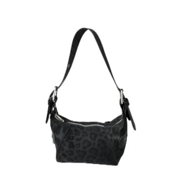 Imagem de Bolsa de ombro feminina, cor sólida para carregar axilas com design de grande capacidade, bolsa de ombro casual para o dia a dia, Preto, Bolsa de mão