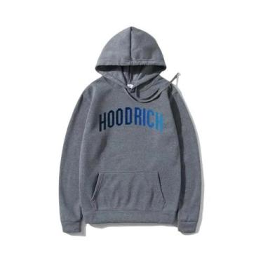 Imagem de Moletom Masculino Casual Solto Com Estampa Hip Hop, Estilo Streetwear,