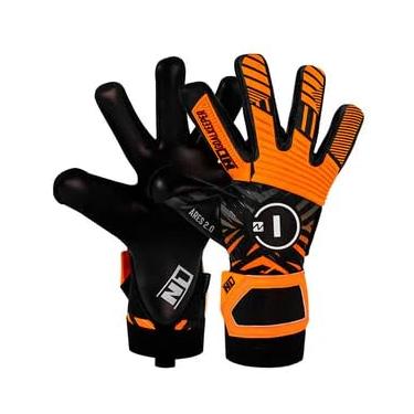 Imagem de Luva de Goleiro Profissional N1 Ares (Laranja, 10)