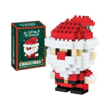 Imagem de Blocos De Montar Micro Do Papai Noel E Renas, Jogo De Dominó DIY, Queb