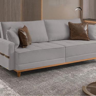 Imagem de Sofá Fixo 3 Lugares M-203 2,00m Estofados Martins Cinza