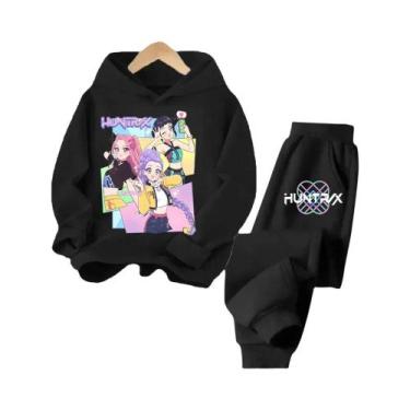 Imagem de Conjunto De Moletom Com Capuz Para Crianças K-pop Demon Hunter Menina 