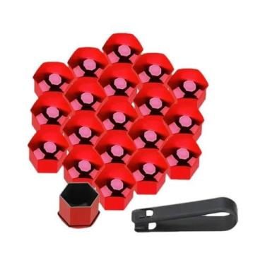 Imagem de Capas De Plástico Pretas Para Porcas De Roda De Carro 17 19 21mm, Prot