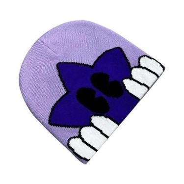 Imagem de Gorro Unissex Quente De Lã Estampado Estilo Y2K, Acessório Hip Hop - N