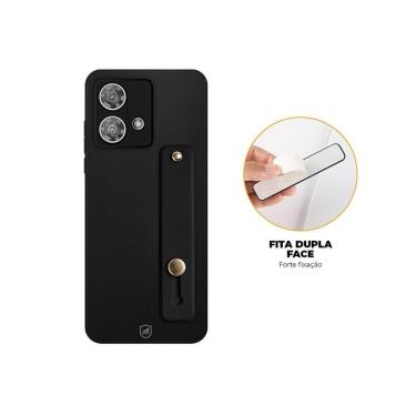 Imagem de Kit Capa Silicon Veloz Para Samsung Galaxy A25 5g + Ring Socket + Cordão - Preto - Gshield