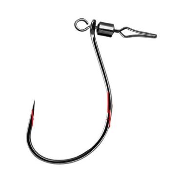 Imagem de 30 Ganchos FishTrip Drop Shot Com Girador De Barril E Snap Para Iscas 