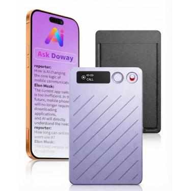 Imagem de Gravador de voz GPT-5 AI, gravador de áudio digital de 64 GB com transcrição em 152 idiomas, microfones com cancelamento de ruído duplo, resumos automáticos e controle de aplicativos para palestras