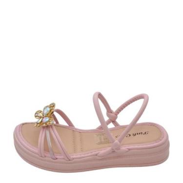 Imagem de Sandália Infantil Pink Cats Flatform REF: V-5875, Blush, 29