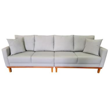 Imagem de Sofá  Rússia Bipartido Tecido Acquablock Pé Base Madeira  240cm - 4R E